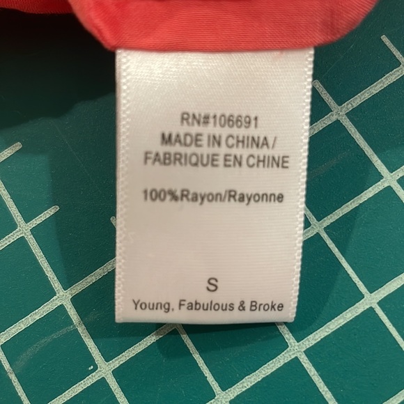 Young Fabulous & Broke Top Peasant Tie Dye Boho size small - Picture 9 of 10